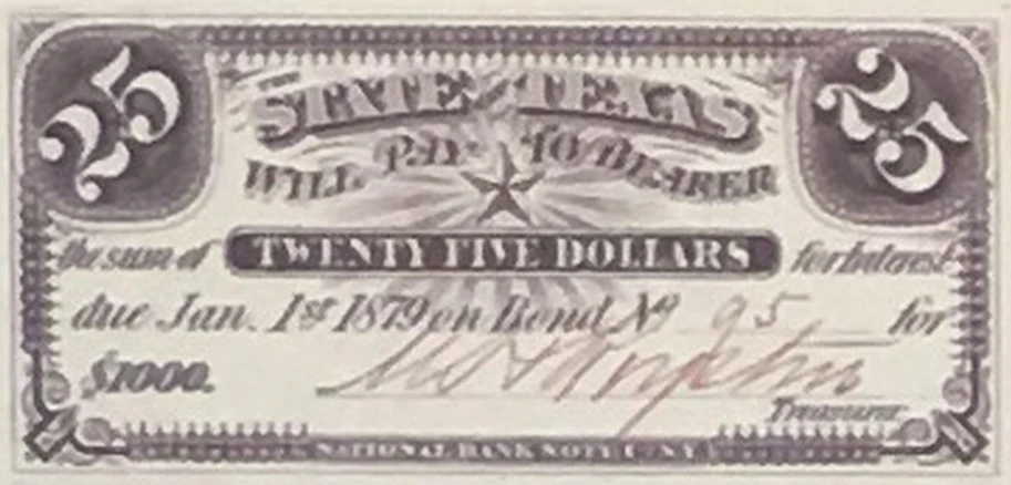 A closeup of a coupon